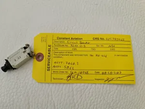 7277-2-3 Circuit Breaker 3amps As REMOVE  Beechjet 400